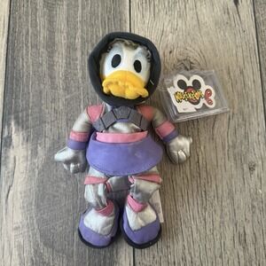 VTG Disney Donald Daisy Duck Spaceman Beanbag Plush Toy Mouseketeers Silver Pink